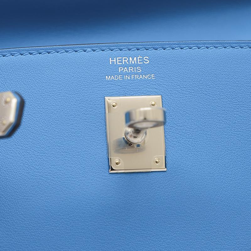 エルメス ケリームーヴ スイフト ブルーフリーダ シルバー金具 H084552 02