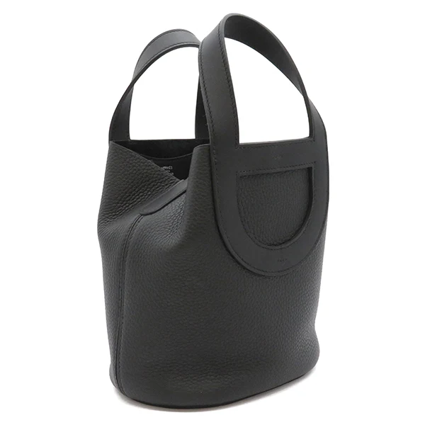 エルメス インザループ 18/23 ブラック トリヨンクレマンス ヴォースイフト ハンドバッグ シルバー金具 H084274 16