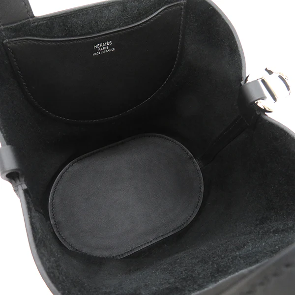 エルメス インザループ 18/23 ブラック トリヨンクレマンス ヴォースイフト ハンドバッグ シルバー金具 H084274 16