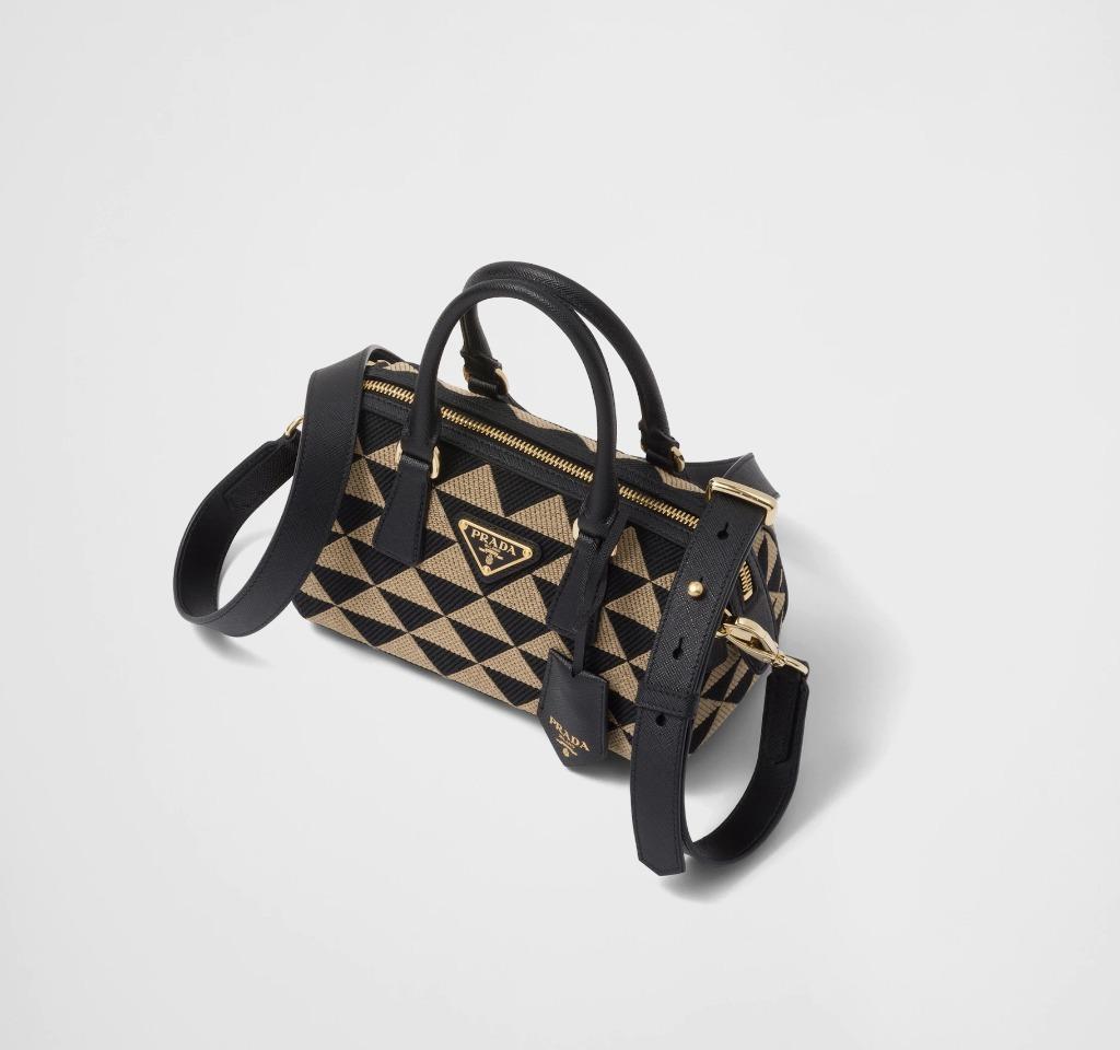 プラダ PRADA ジャカードファブリック トップハンドルバッグ 1BB846_2FKL_F0Y30_V_XOO