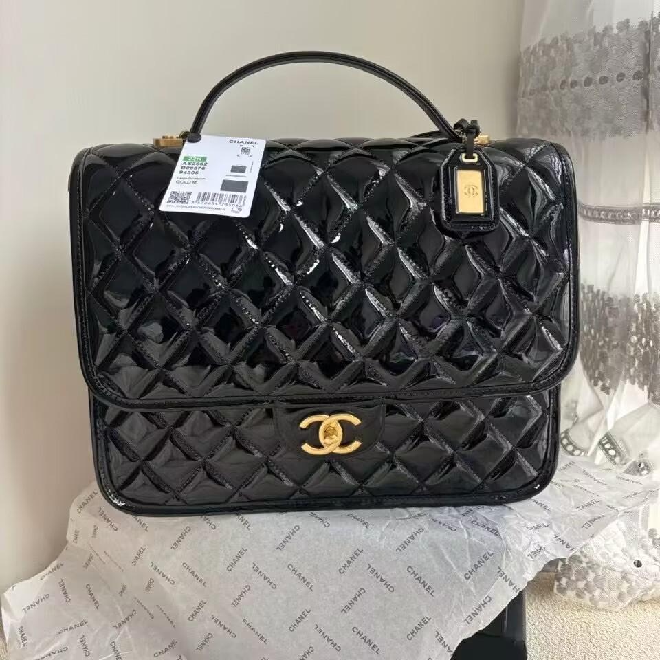 シャネル マトラッセ ラージバックパック グレインドカーフスキン ブラック AS3662 B09576 94305