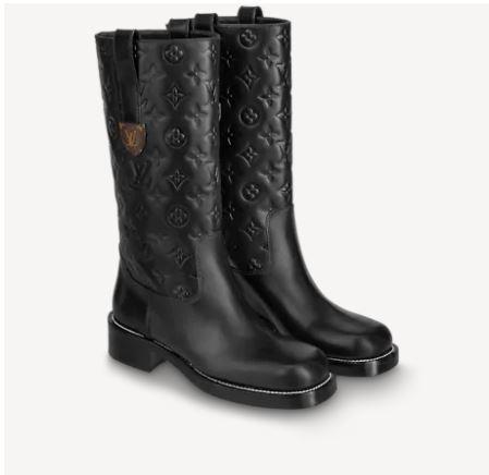 Louis Vuitton ダウンタウン ハーフ ブーツ ロゴ 1A95GS