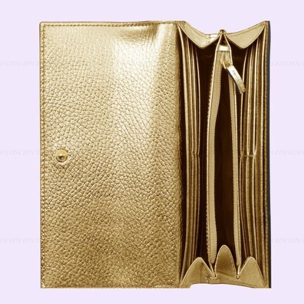 グッチ二つ折り長財布 ダブルG コンチネンタル 456116 AABGY 8658
