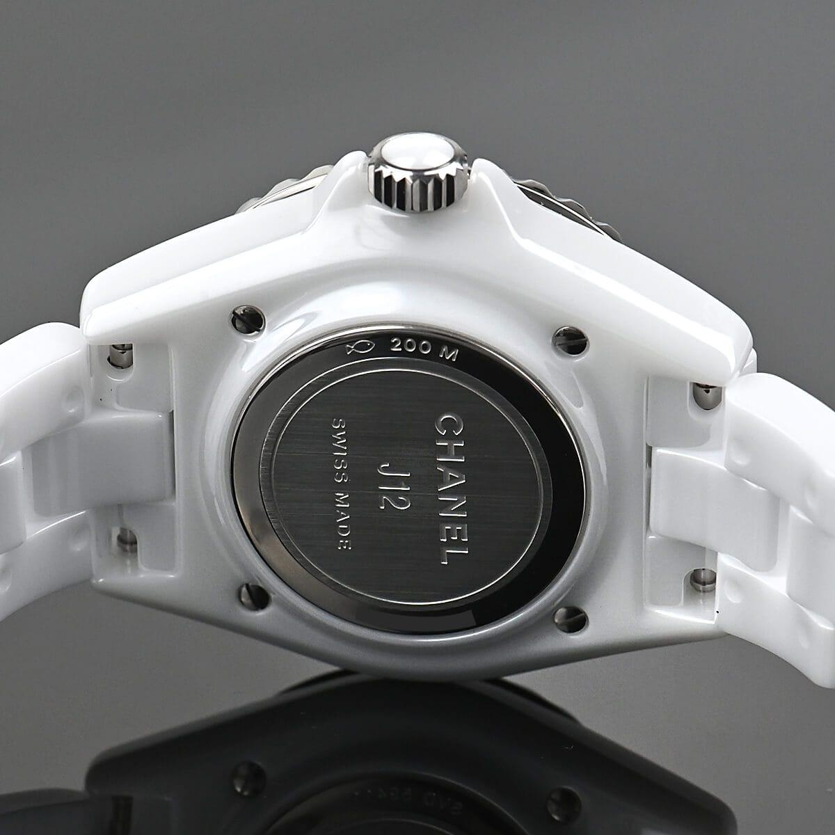 シャネル J12 33MM ホワイト レディース H5703