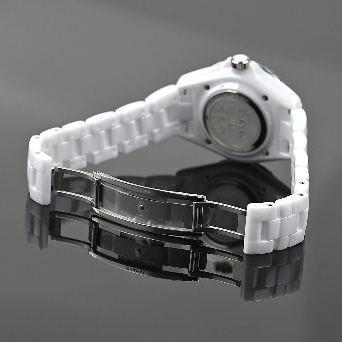 シャネル J12 33MM ホワイト レディース H5703