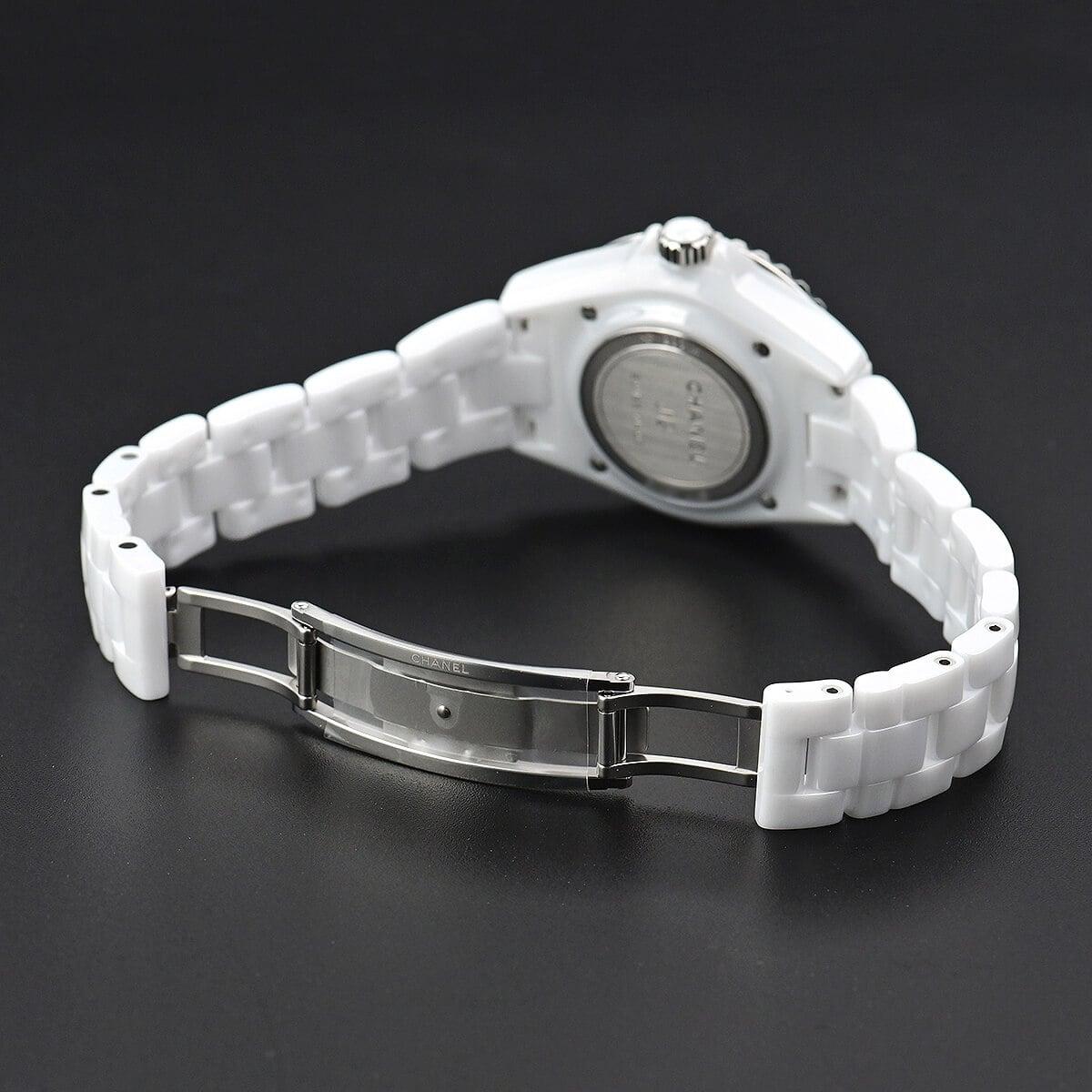シャネル  ホワイト J12 33MM レディース H5698