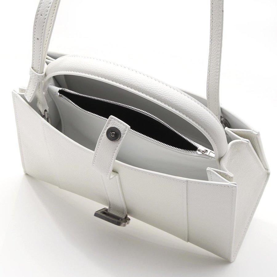バレンシアガトートバッグ 2WAY ホワイト レディース HOURGLASS EAST-WEST TOTE 619669-1izhy-9000
