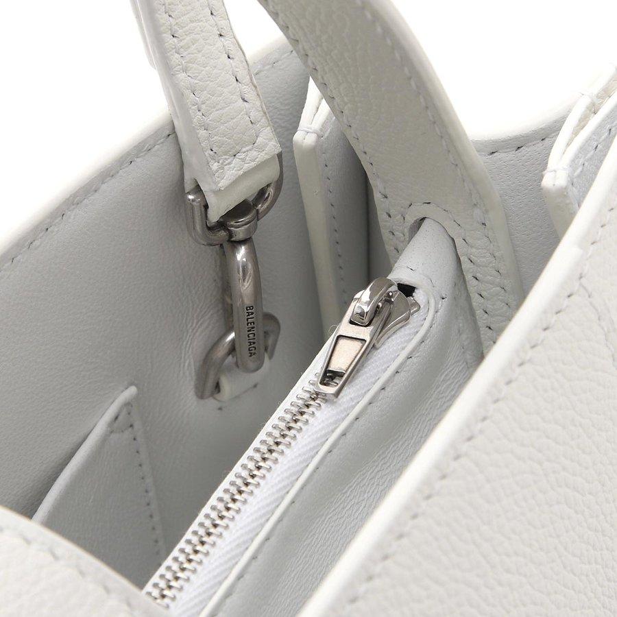 バレンシアガトートバッグ 2WAY ホワイト レディース HOURGLASS EAST-WEST TOTE 619669-1izhy-9000