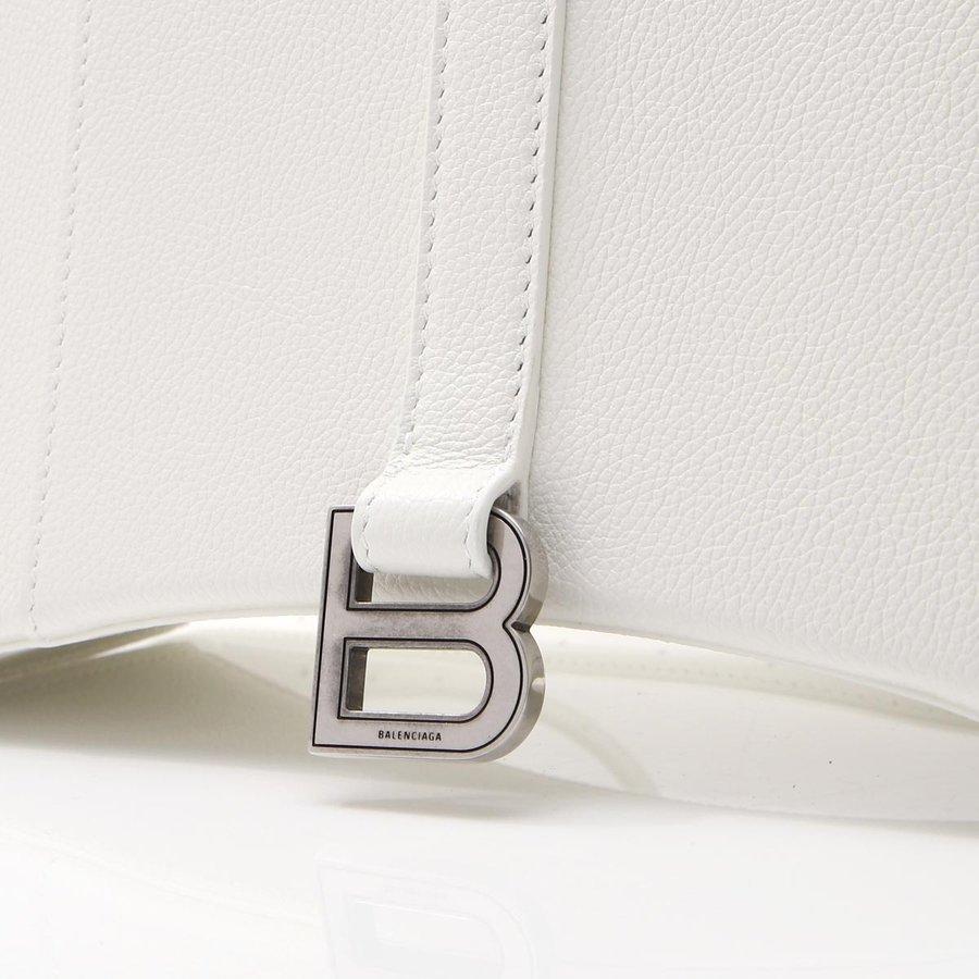 バレンシアガトートバッグ 2WAY ホワイト レディース HOURGLASS EAST-WEST TOTE 619669-1izhy-9000