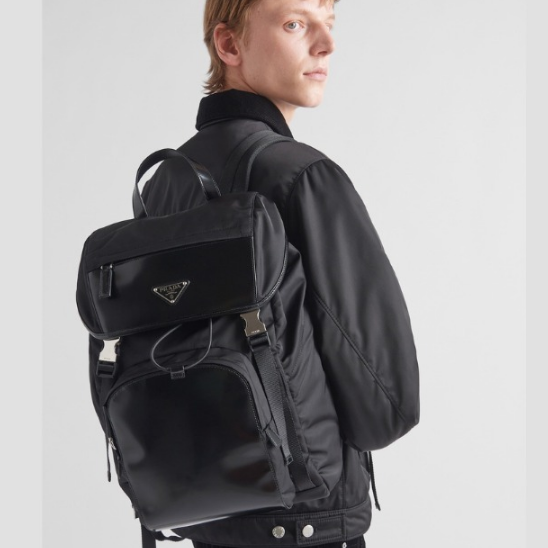 PRADA プラダ Re-Nylon xブラッシュドレザー バックパック 2VZ135_789_F0002_V_HNL