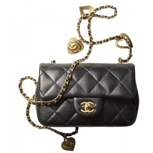 シャネル CHANEL ショルダーバッグ ハート ミニ フラップバッグ ロゴ AS3456 B08840 94305