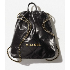 シャネル CHANEL 22 ラージ バックパック ブラック AS3313 B08037 94305