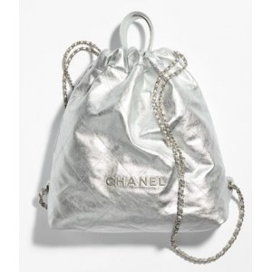 シャネル CHANEL 22 ラージ バックパック シルバー AS3313 B10363 NM938
