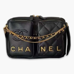 CHANEL シャネル スモールカメラショルダー ブラック AS2923
