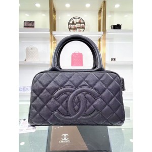 シャネル CHANEL スモールハンドバッグ ブラック AS3034