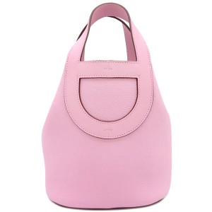 エルメス インザループ 18/23 ピンク トリヨンクレマンス ヴォースイフト ハンドバッグ シルバー金具 H084274 15