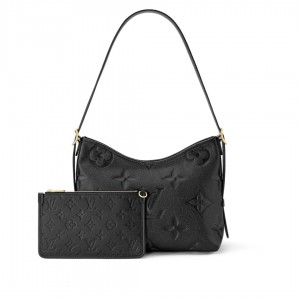 ルイ・ヴィトン キャリーオールジップNM PM ノワール モノグラム・アンプラント ショルダーバッグ レディース M46288