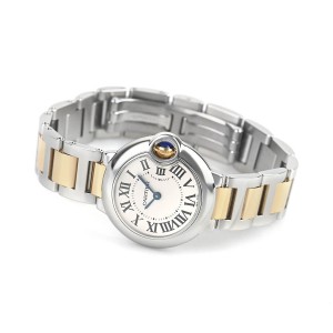 カルティエ バロン ブルー 28mm レディース W69007Z3
