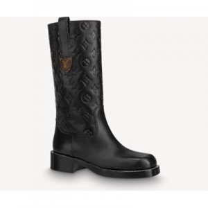 Louis Vuitton ダウンタウン ハーフ ブーツ ロゴ 1A95GS