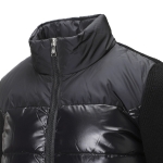モンクレール MONCLER ダウン切り替え ジップアップカーディガン ブラック 9b00007 m1131 999