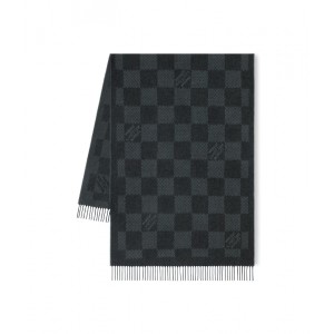 Louis Vuitton マフラー　ダミエ　カシミヤ M77185