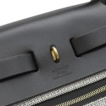 エルメス エールバッグ ジップ 31 ルトゥルネ グレー×ブラック トワルアッシュ ヴァッシュハンター 2WAYバッグ H084264 06
