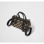 プラダ PRADA ジャカードファブリック トップハンドルバッグ 1BB846_2FKL_F0Y30_V_XOO