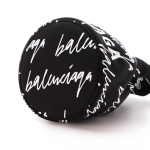 バレンシアガ激安 バケットバッグ ブラック レディース 619458 9miqn 1090 WHEEL DRAWST BACK XS ウィール