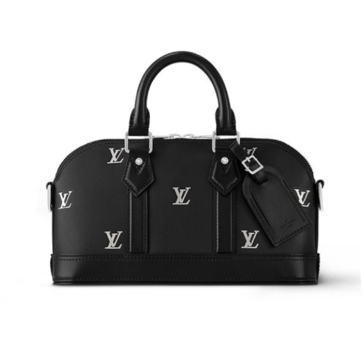 ルイヴィトン Louis Vuitton ショルダーバッグ レザー LVロゴ 黒 M24529