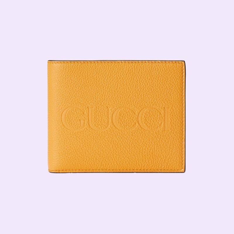 グッチ ロゴエンボス 二つ折り財布/小銭入れ付き 658681 AABEY 7636