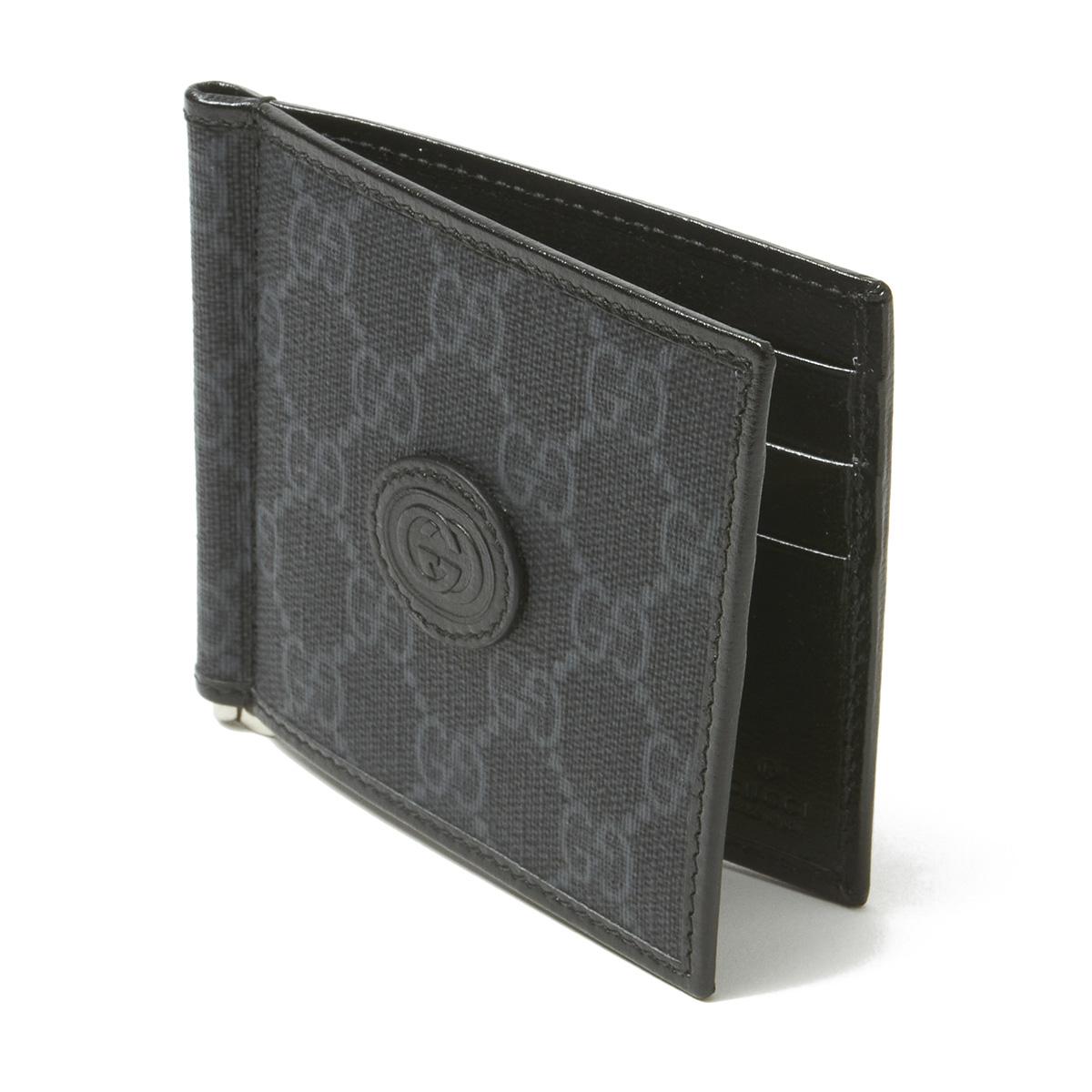 グッチ財布 GUCCI マネークリップ ブラック メンズ 700686 92tcf 1000