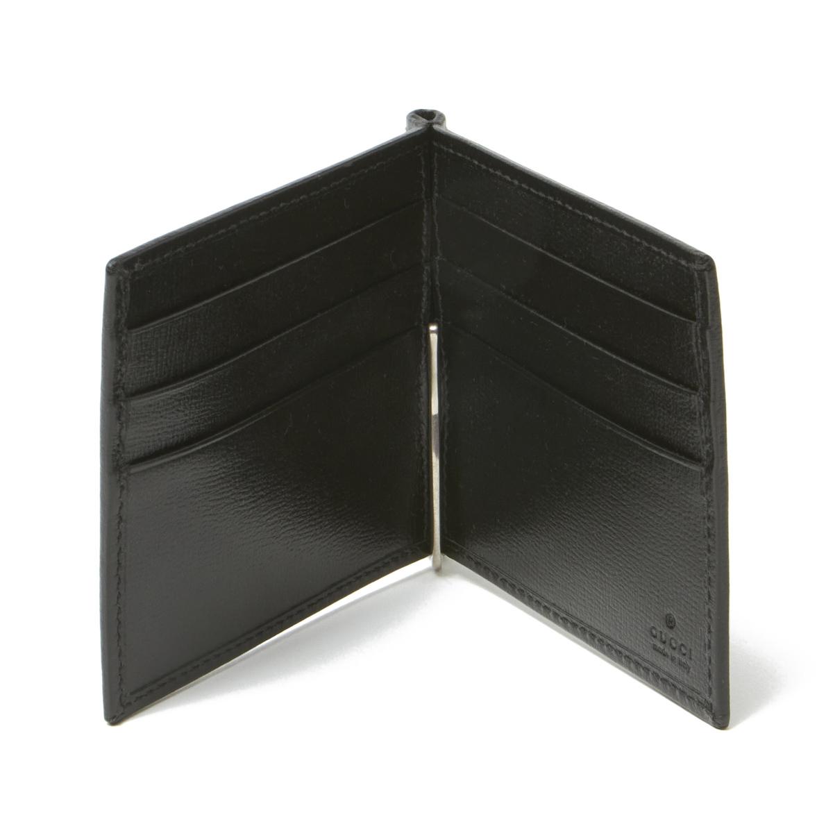グッチ財布 GUCCI マネークリップ ブラック メンズ 700686 92tcf 1000