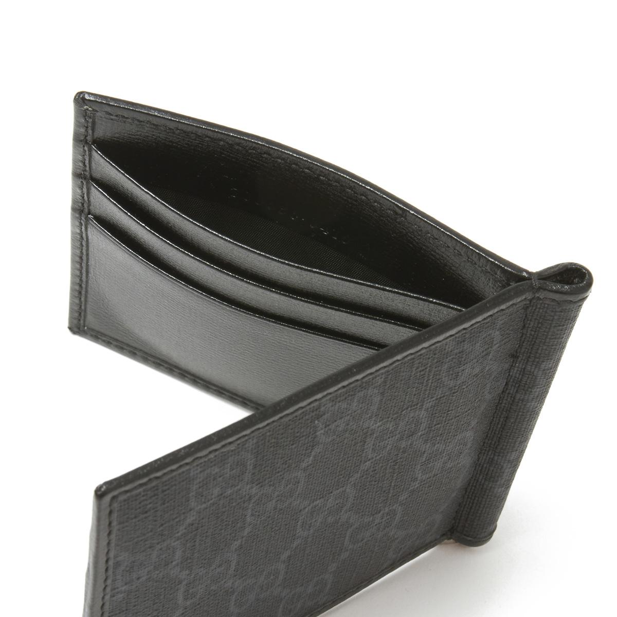 グッチ財布 GUCCI マネークリップ ブラック メンズ 700686 92tcf 1000