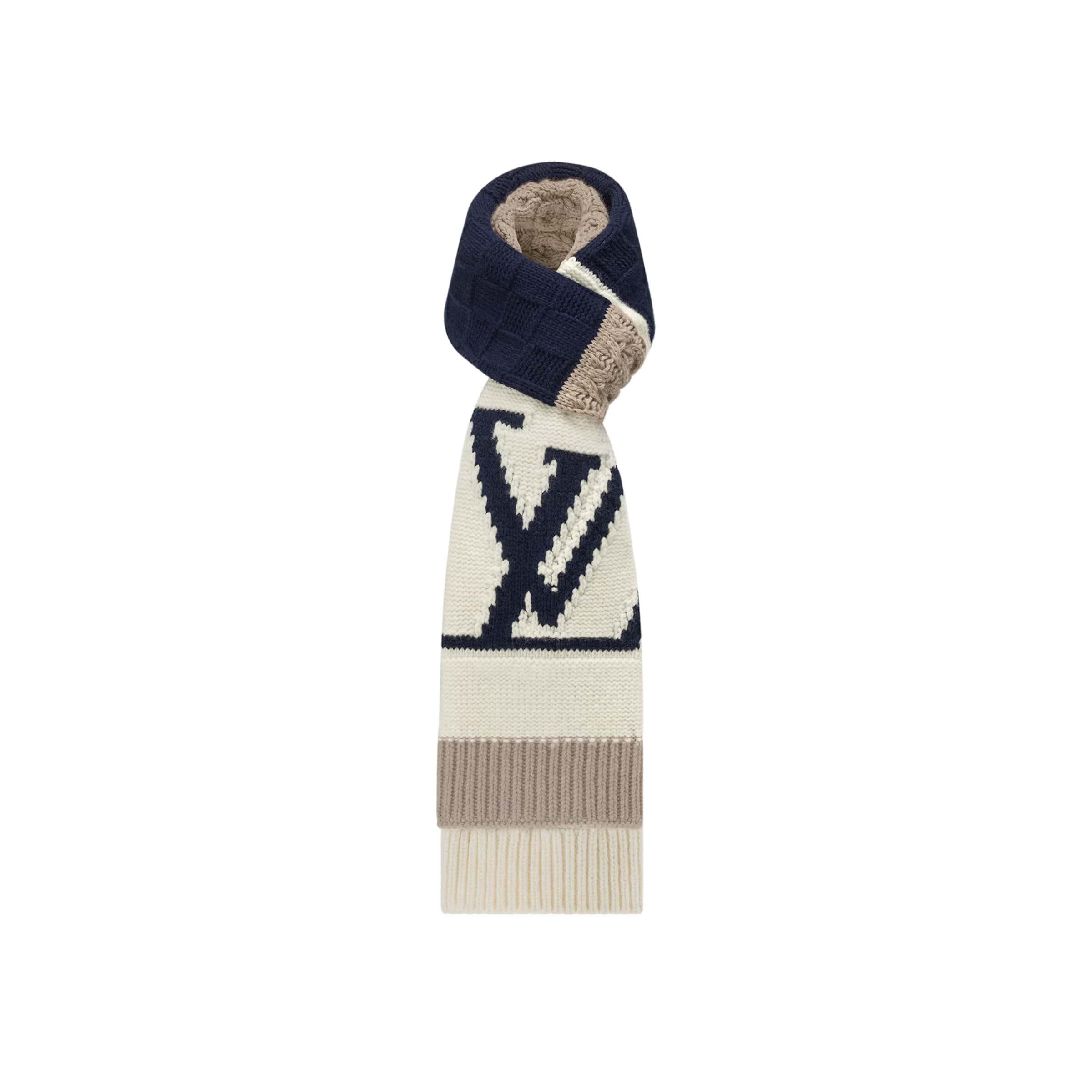 ルイヴィトン Louis Vuitton マフラー・LVケーブル ウール ロゴ M79445