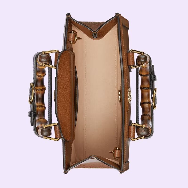 グッチ GUCCI ダイアナ スモール レザー バンブー 2WAY ショルダーバッグ ハンドバッグ 735153 DJ24T 2548