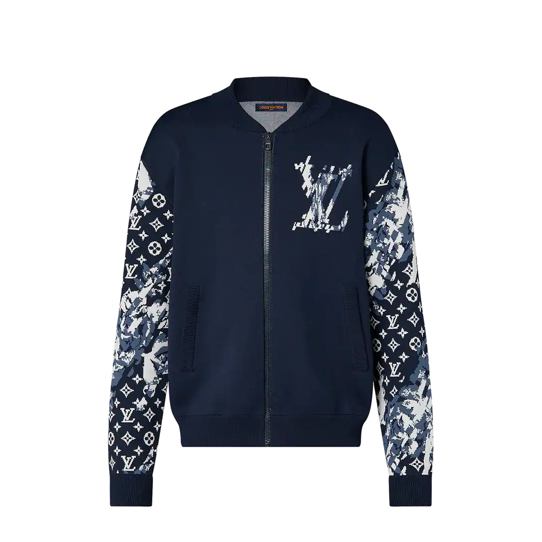 ルイヴィトン ジップコットンブレンドブルゾン LVイニシャル 1AFAM5