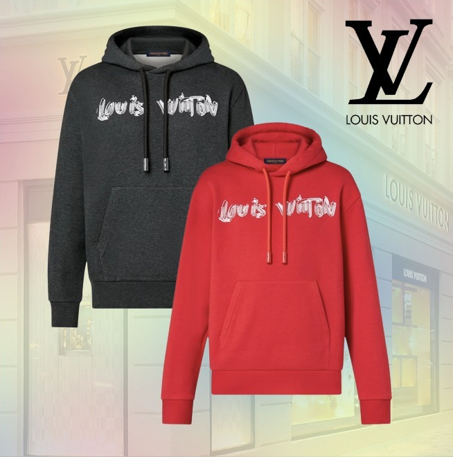 Louis Vuitton プリントコットンフーディ スウェット 1AF379/1AF371