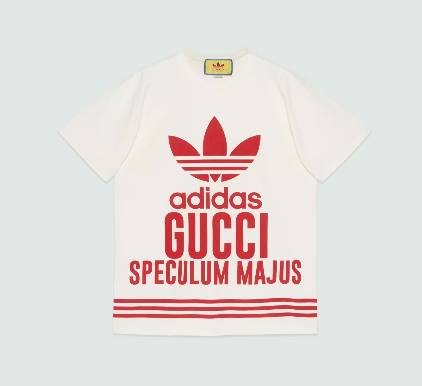 グッチ  adidas×GUCCI コットンジャージー Tシャツ 717422 XJEXI 9095