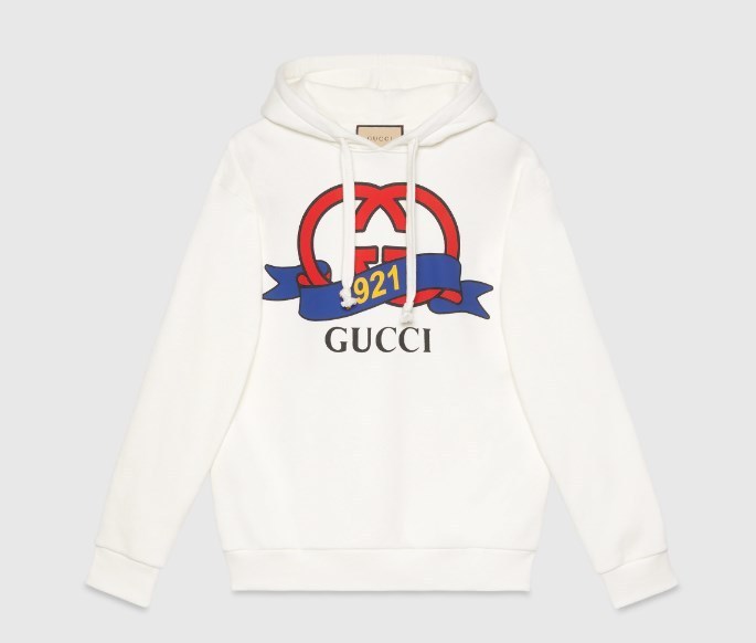 グッチ GUCCI 1921 プリント スウェットシャツ ホワイト 717427 XJFNI 9095