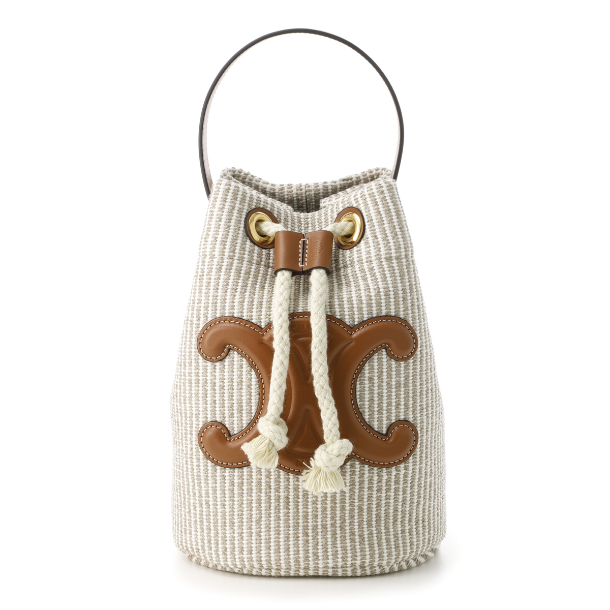 セリーヌ TEEN DRAWSTRING ハンドバッグ ベージュ 19653 2fea 02bg
