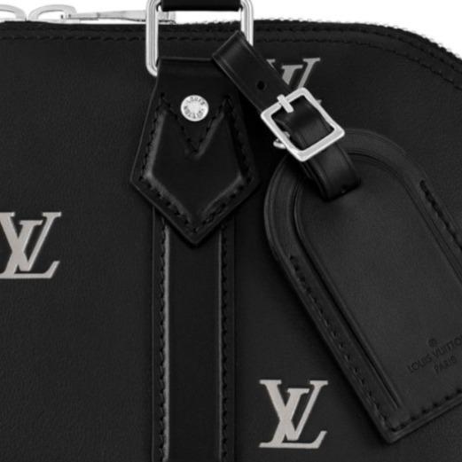 ルイヴィトン Louis Vuitton ショルダーバッグ レザー LVロゴ 黒 M24529