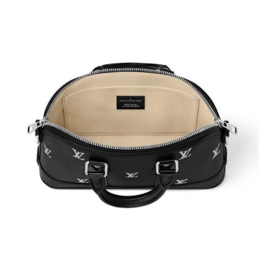 ルイヴィトン Louis Vuitton ショルダーバッグ レザー LVロゴ 黒 M24529