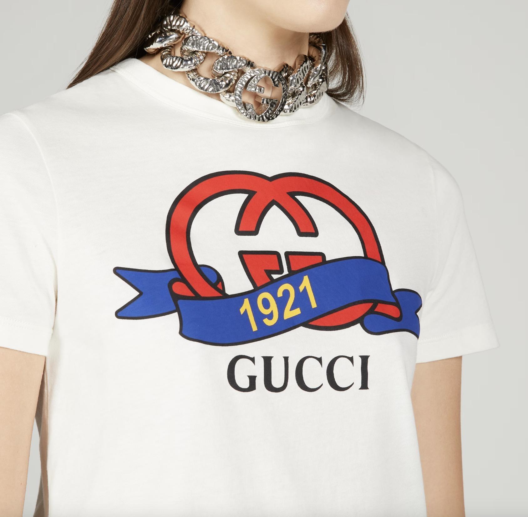 グッチ インターロッキングG 1921 コットン Tシャツ 748287 XJFND 9095