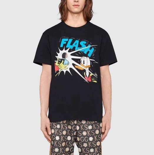 グッチ激安 GUCCI x Disney ドナルドダック プリント メンズ Tシャツ 548334 XJDAE 1230