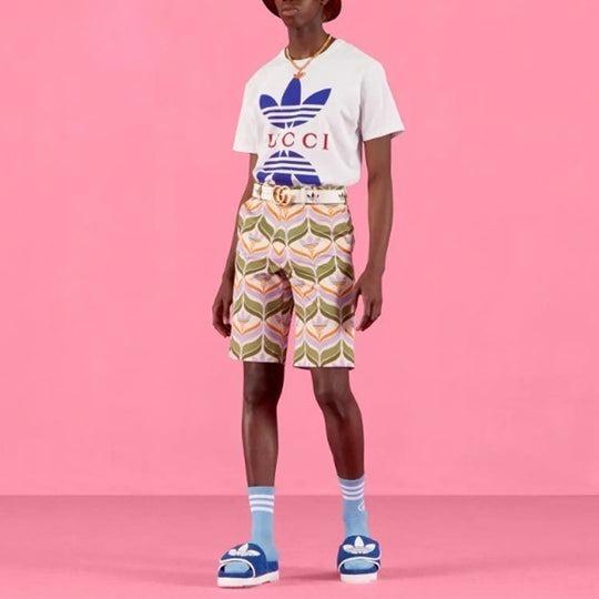 グッチ GUCCIx adidas コットンジャージー T シャツ ホワイト 548334 XJEMJ 9280