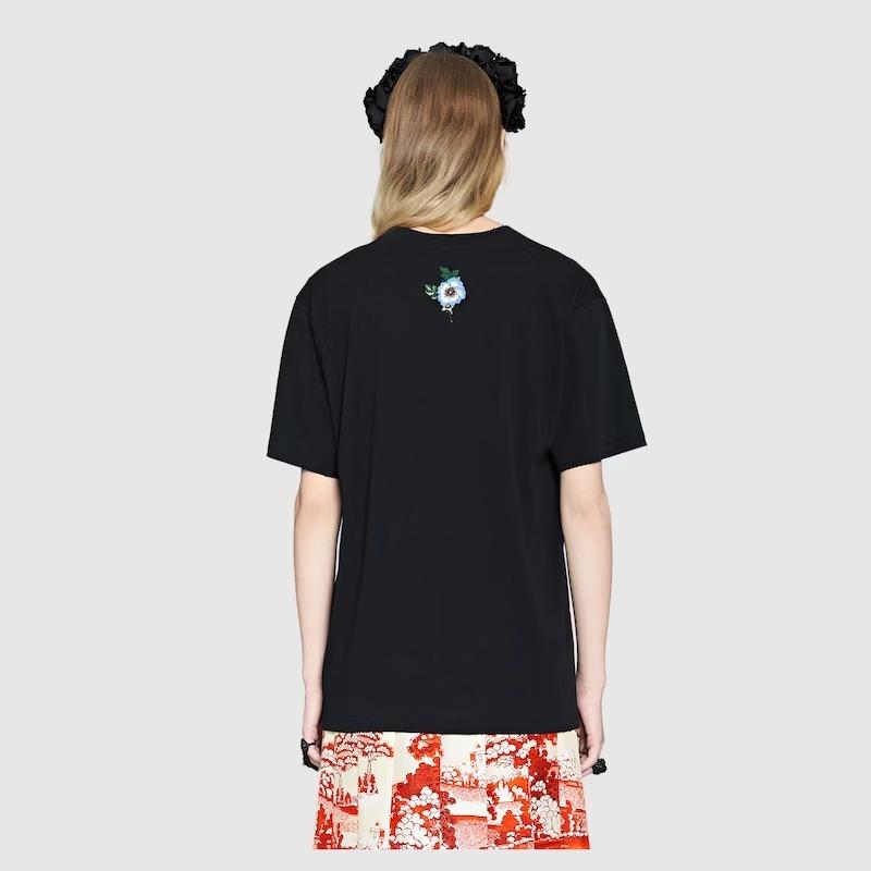 GUCCI代引 ロゴ オーバーサイズ コットン Tシャツ 457095 X5L89
