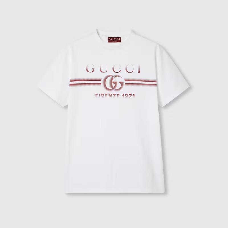 グッチ GUCCI プリント コットンジャージー Tシャツ 785345 XJGKJ