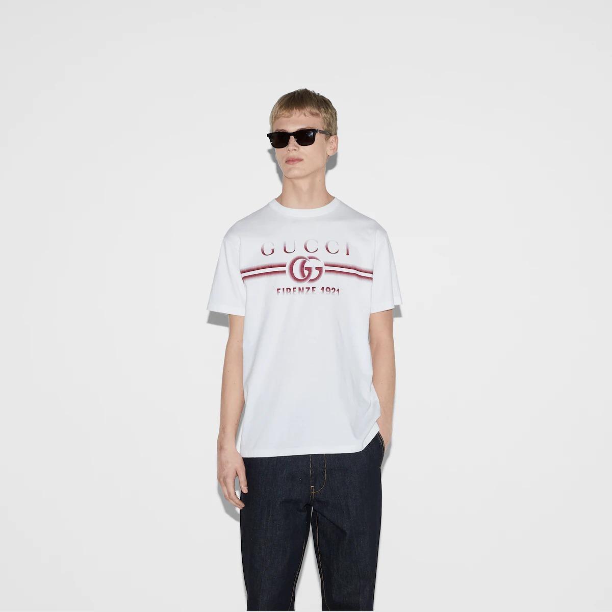 グッチ GUCCI プリント コットンジャージー Tシャツ 785345 XJGKJ