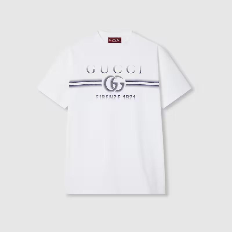 グッチ GUCCI プリント コットンジャージー Tシャツ 785345 XJGKJ