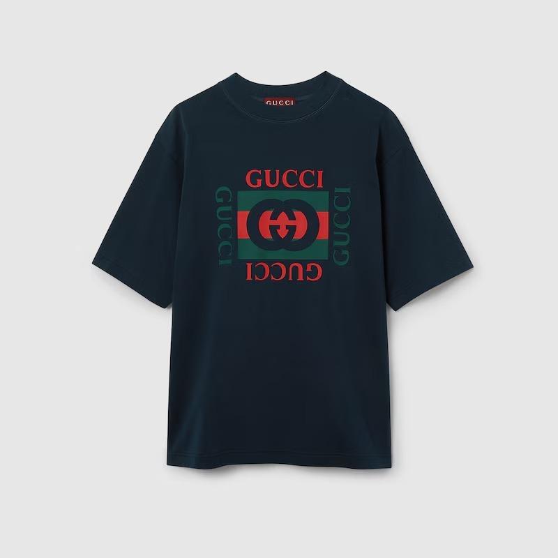 グッチ プリント コットンジャージー Tシャツ 784361 XJGKA